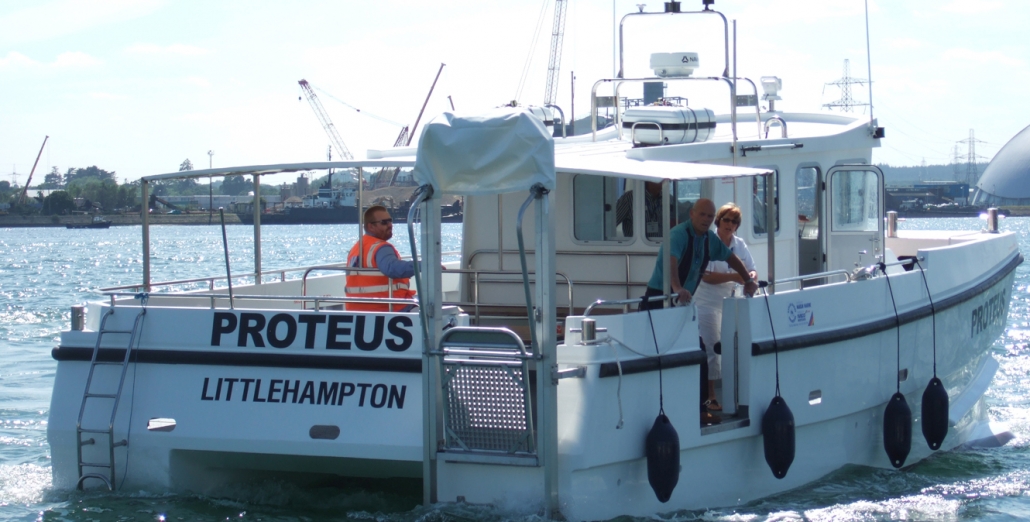 Proteus - 10m diving boat Proudly Built by Blyth Catamarans